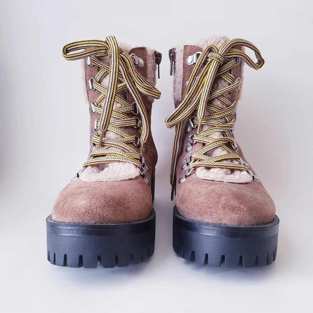 Steve Madden Aniko Lugg Sole Boots - Picture 4 of 11